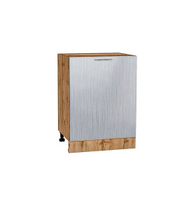 Шкаф нижний с 1-ой дверцей Валерия-М, цвет: Серый металлик дождь светлый