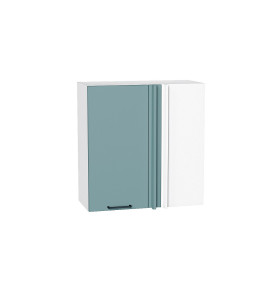 Шкаф верхний прямой угловой Флэт, цвет: Grey-green In 2S