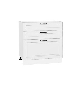 Шкаф нижний с 3-мя ящиками Дублин, цвет: Special White