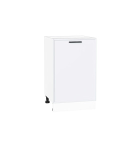 Шкаф нижний с 1-ой дверцей Фрейм, цвет: White Silk