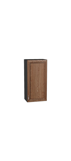 Шкаф верхний с 1-ой дверцей Шале, цвет: Brown Dreamline | Эко Шпон — структурный материал с защитным слоем оверлея (Южная Корея). Отличается высокой стойкостью к истиранию и механическим повреждениям. Репродукция натуральных материалов — Super Realistic. 