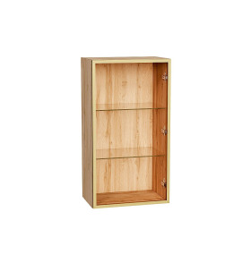 Шкаф верхний с 1-ой остекленной дверцей, цвет: Золотой