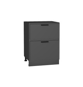 Шкаф нижний с 2-мя ящиками Фрейм, цвет: Stormy Silk