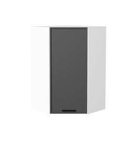 Шкаф верхний угловой Фрейм, цвет: Stormy Silk