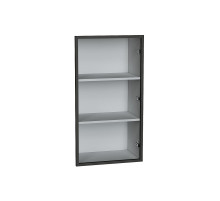 Фасад высокий со стеклом Ф-30Н AL в алюминиевой рамке, цвет: Черный