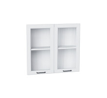 Комплект фасадов Барселона со стеклом для каркаса Ф-55 В800, цвет: Белый