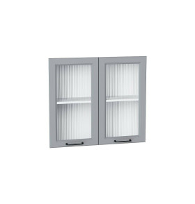 Комплект фасадов Ницца Royal со стеклом Moru для каркаса Ф-55 В800, цвет: Magnum