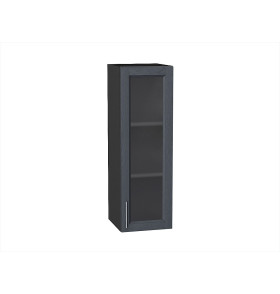 Шкаф верхний с 1-ой остекленной дверцей Сканди, цвет: Graphite Softwood