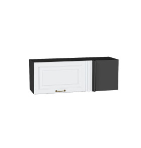 Шкаф верхний прямой угловой горизонтальный Ницца, цвет: Белый