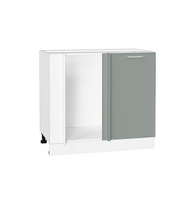 Шкаф нижний угловой Квадро, цвет: Аквамарин