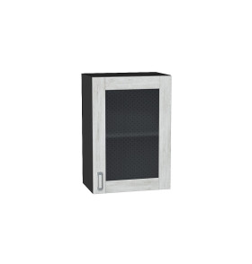 Шкаф верхний с 1-ой остекленной дверцей Лофт, цвет: Nordic Oak