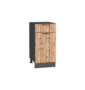 Шкаф нижний с 1-ой дверцей и ящиком Флэт, цвет: Wotan Oak 2S