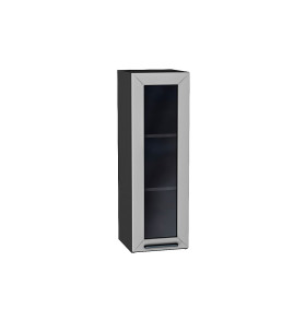 Шкаф верхний с 1-ой остекленной дверцей Глетчер, цвет: Гейнсборо Силк