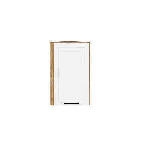 Шкаф верхний торцевой Нео, цвет: White Silk