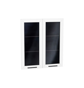 Комплект фасадов Глетчер со стеклом для каркаса Ф-55Н В809, цвет: Айленд Силк