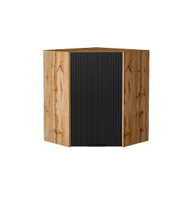 Шкаф верхний угловой Евро Лайн, цвет: Антрацит