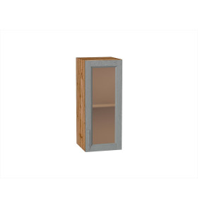 Шкаф верхний с 1-ой остекленной дверцей Сканди, цвет: Grey Softwood