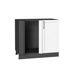 Шкаф нижний угловой Сканди, цвет: White Silkwood