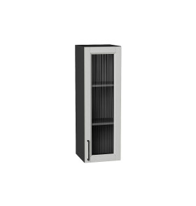 Шкаф верхний с 1-ой остекленной дверцей Сканди, цвет: Grey Silkwood