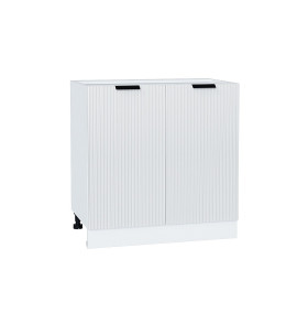 Шкаф нижний с 2-мя дверцами Евро Лайн, цвет: Белый