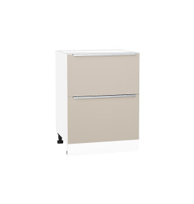 Шкаф нижний с 2-мя ящиками Фьюжн, цвет: Cream Silk