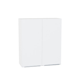 Шкаф верхний с 2-мя дверцами Фьюжн, цвет: Silky White