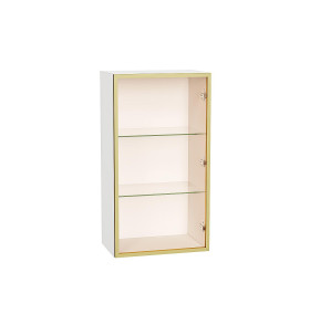 Шкаф верхний с 1-ой остекленной дверцей, цвет: Золотой