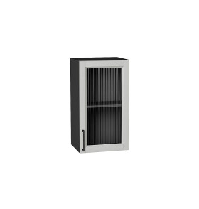 Шкаф верхний с 1-ой остекленной дверцей Сканди, цвет: Grey Silkwood