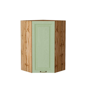 Шкаф верхний угловой Ницца, цвет: Дуб оливковый