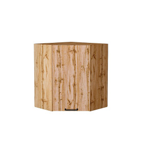 Шкаф верхний угловой Флэт, цвет: Wotan Oak 2S