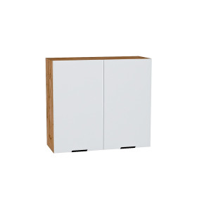 Шкаф верхний с 2-мя дверцами Евро, цвет: Белый