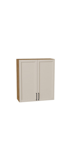 Шкаф верхний с 2-мя дверцами Сканди, цвет: Cream Silkwood | ПЭТ, Cream Silkwood