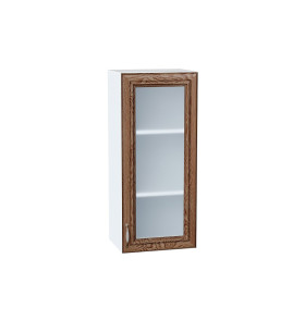 Шкаф верхний с 1-ой остекленной дверцей Шале, цвет: Brown Dreamline