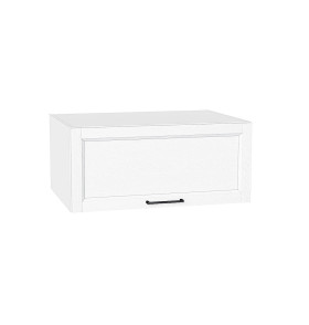 Шкаф верхний горизонтальный глубокий Сканди, цвет: White Silkwood