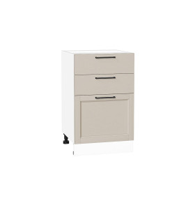 Шкаф нижний с 3-мя ящиками Сканди, цвет: Cream Silkwood