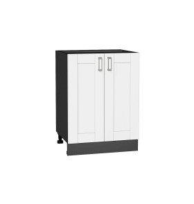 Шкаф нижний с 2-мя дверцами Лофт, цвет: White Silk