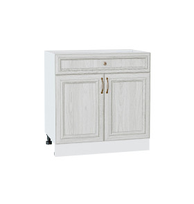 Шкаф нижний с 2-мя дверцами и ящиком Шале, цвет: White Dreamline