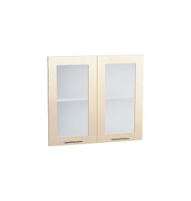 Комплект фасадов Валерия-М со стеклом для каркаса Ф-55 В800, цвет: Бежевый металлик