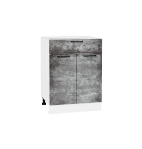 Шкаф нижний с 2-мя дверцами и ящиком Флэт, цвет: Temple Stone 2S