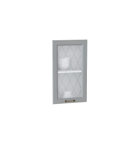 Комплект фасадов Ницца со стеклом для каркаса Ф-25 В400/ВУ590, цвет: Графит