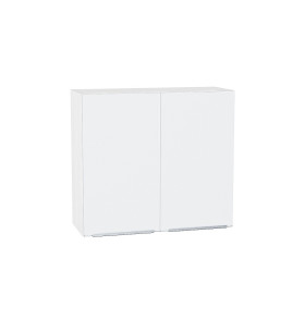 Шкаф верхний с 2-мя дверцами Фьюжн, цвет: Silky White
