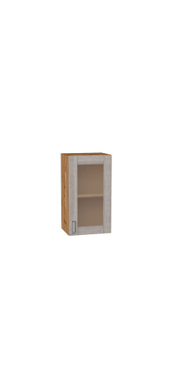 Шкаф верхний с 1-ой остекленной дверцей Лофт, цвет: Cappuccino Veralinga | Эко Шпон — структурный материал с защитным слоем оверлея (Южная Корея). Отличается высокой стойкостью к истиранию и механическим повреждениям. Репродукция натуральных материалов — 