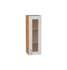 Шкаф верхний с 1-ой остекленной дверцей Лофт, цвет: Nordic Oak