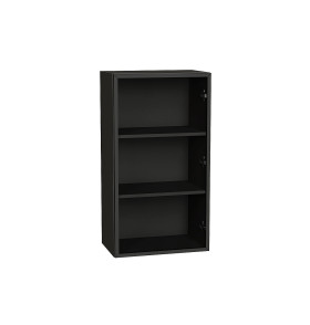 Шкаф верхний с 1-ой остекленной дверцей, цвет: Черный