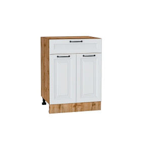 Шкаф нижний с 2-мя дверцами и ящиком Ницца, цвет: Blanco