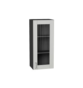 Шкаф верхний с 1-ой остекленной дверцей Лофт, цвет: Grey Silk