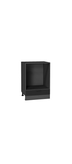 Шкаф нижний под духовку Евро, цвет: Антрацит | Пленка ПВХ., Антрацит