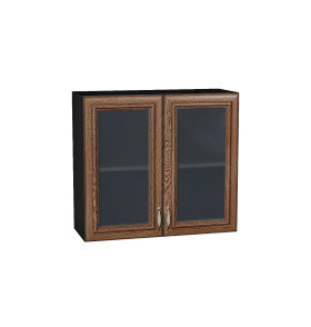 Шкаф верхний с 2-мя остекленными дверцами Шале, цвет: Brown Dreamline