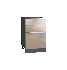 Шкаф нижний с 3-мя ящиками Фьюжн, цвет: Gallant