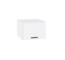 Шкаф верхний горизонтальный глубокий Фрейм, цвет: White Silk